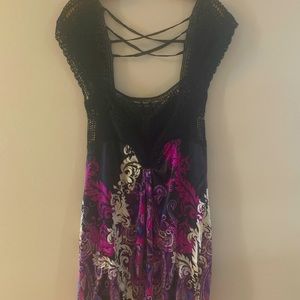 Bebe Luxleaf Crochet Dress